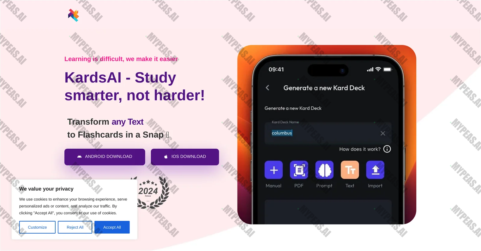 KardsAI - AI Flashcard Maker screenshot