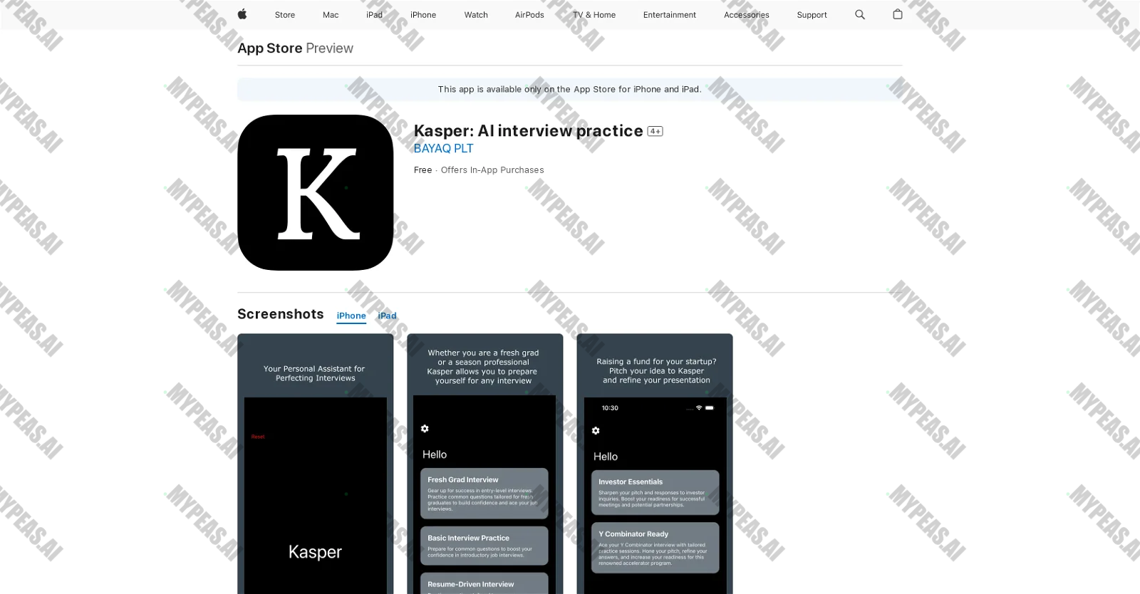 Kasper screenshot