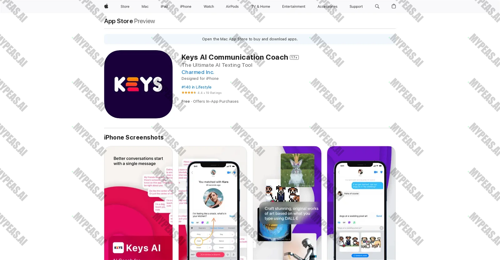 Keys screenshot