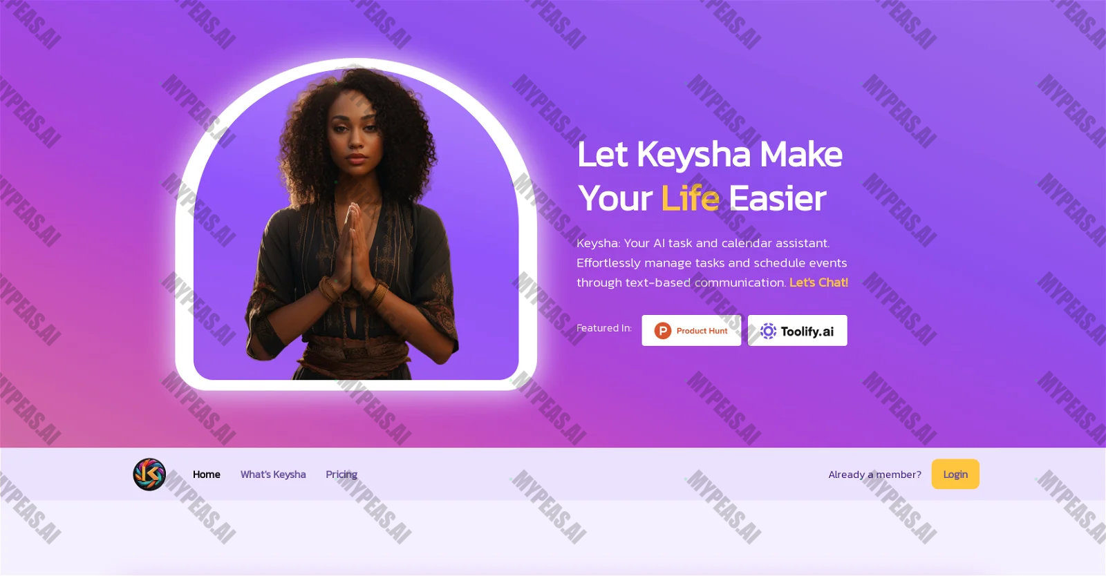 Keysha AI screenshot