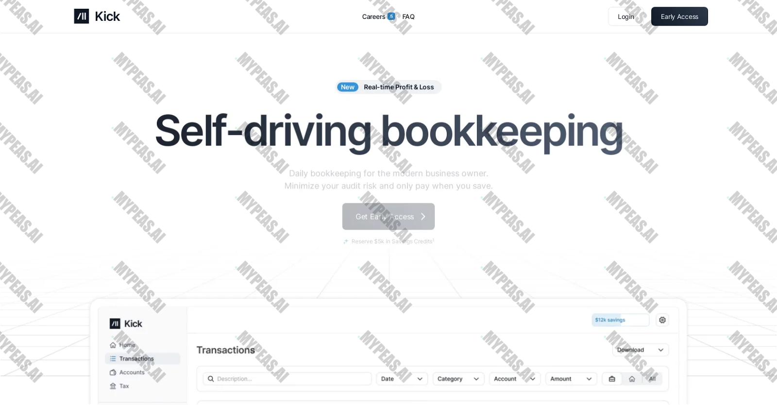 Kick.co screenshot
