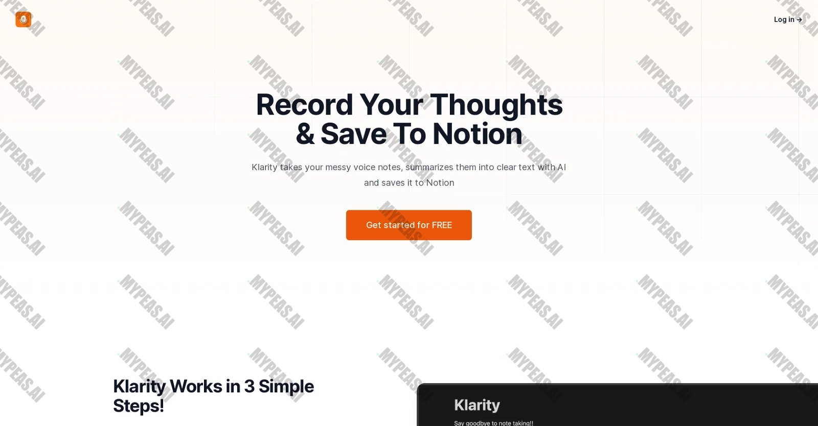 Klarity screenshot