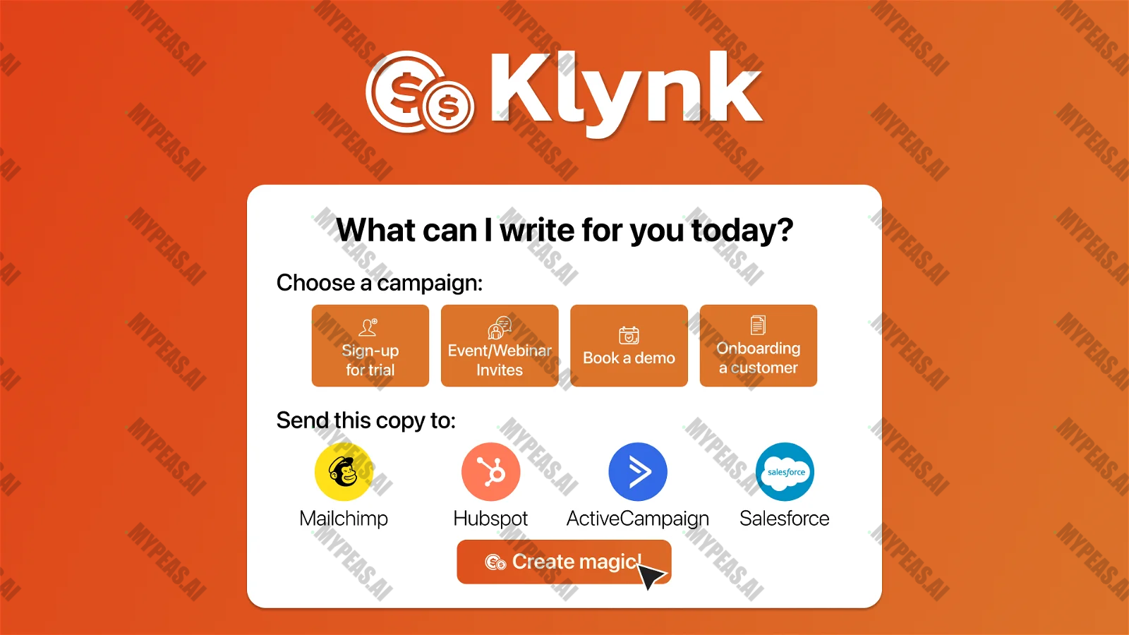 Klynk screenshot