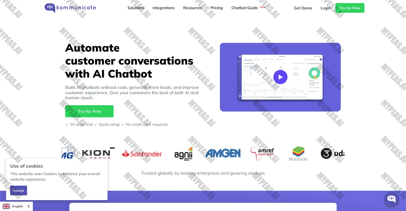 Kommunicate screenshot