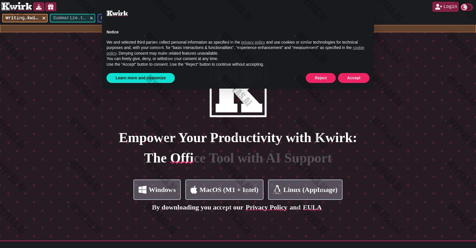 Kwirk screenshot