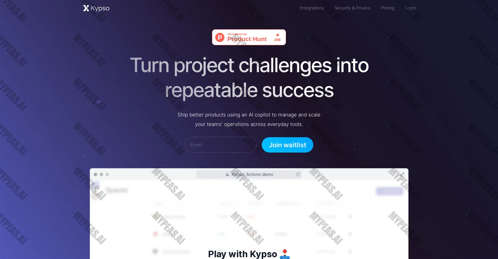 Kypso screenshot