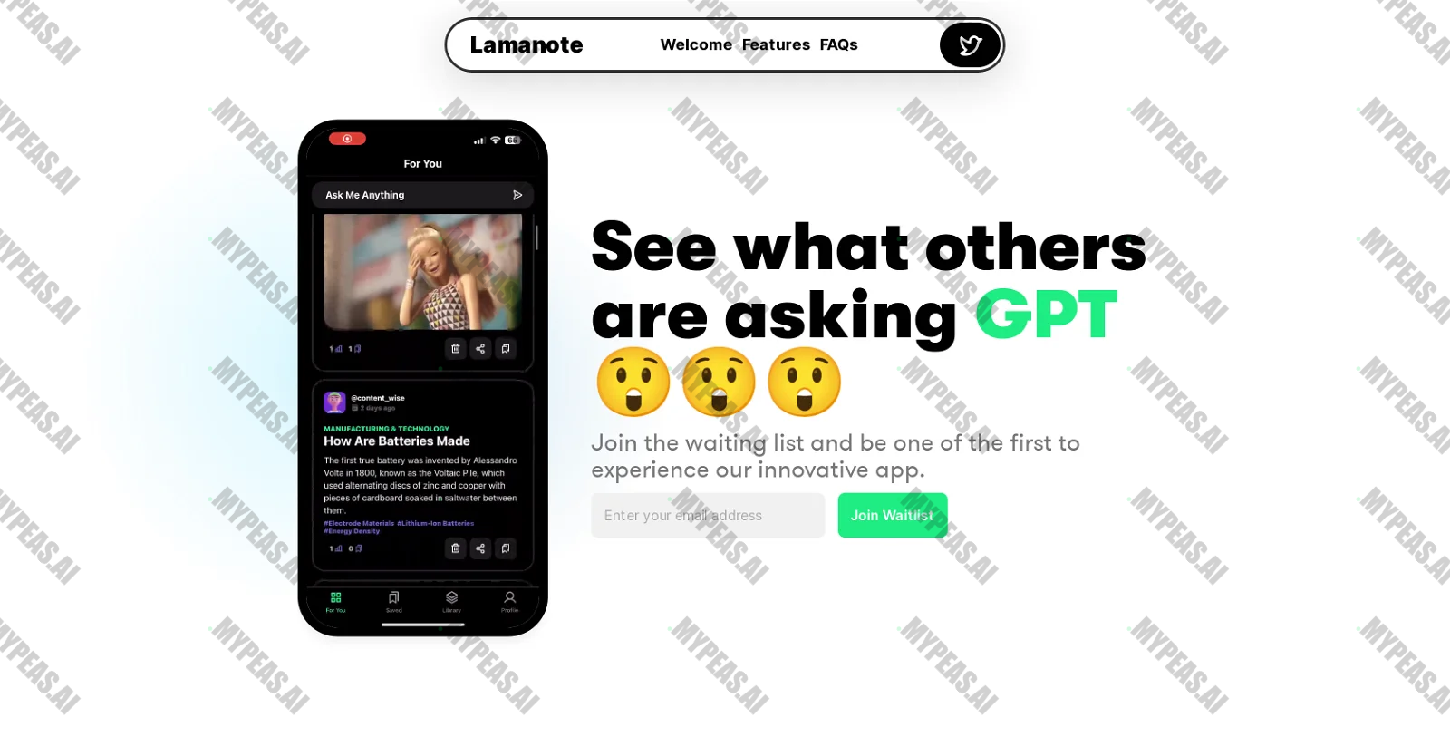 Lamanote screenshot