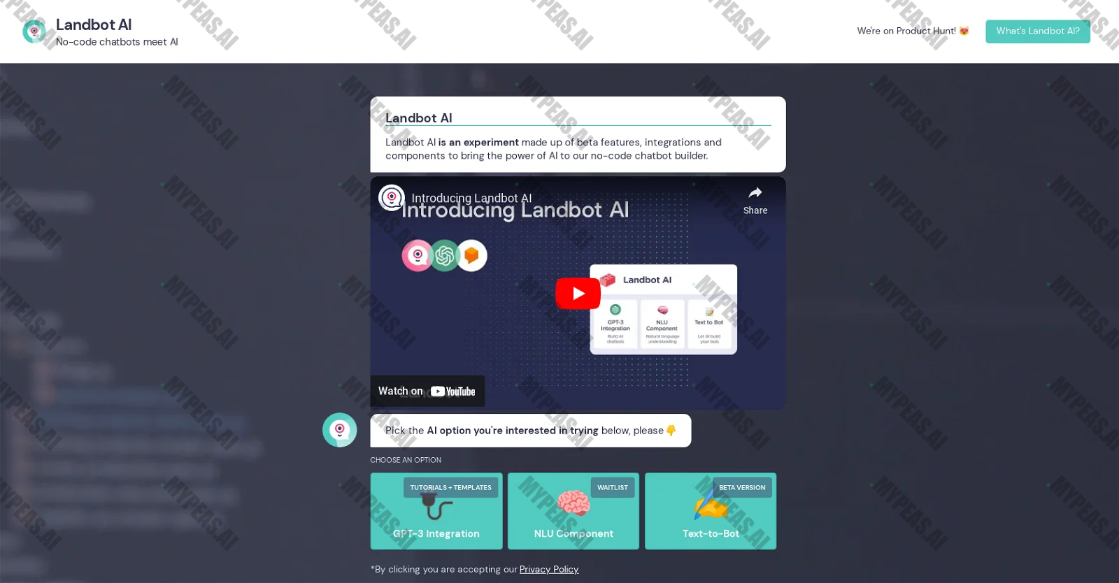 Landbot AI screenshot