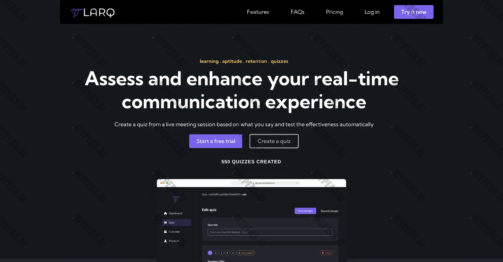 Larq screenshot