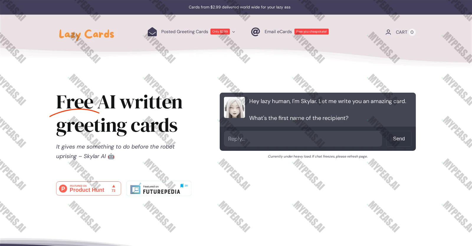 Lazy Cards screenshot