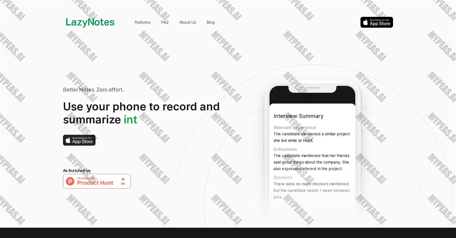 LazyNotes screenshot