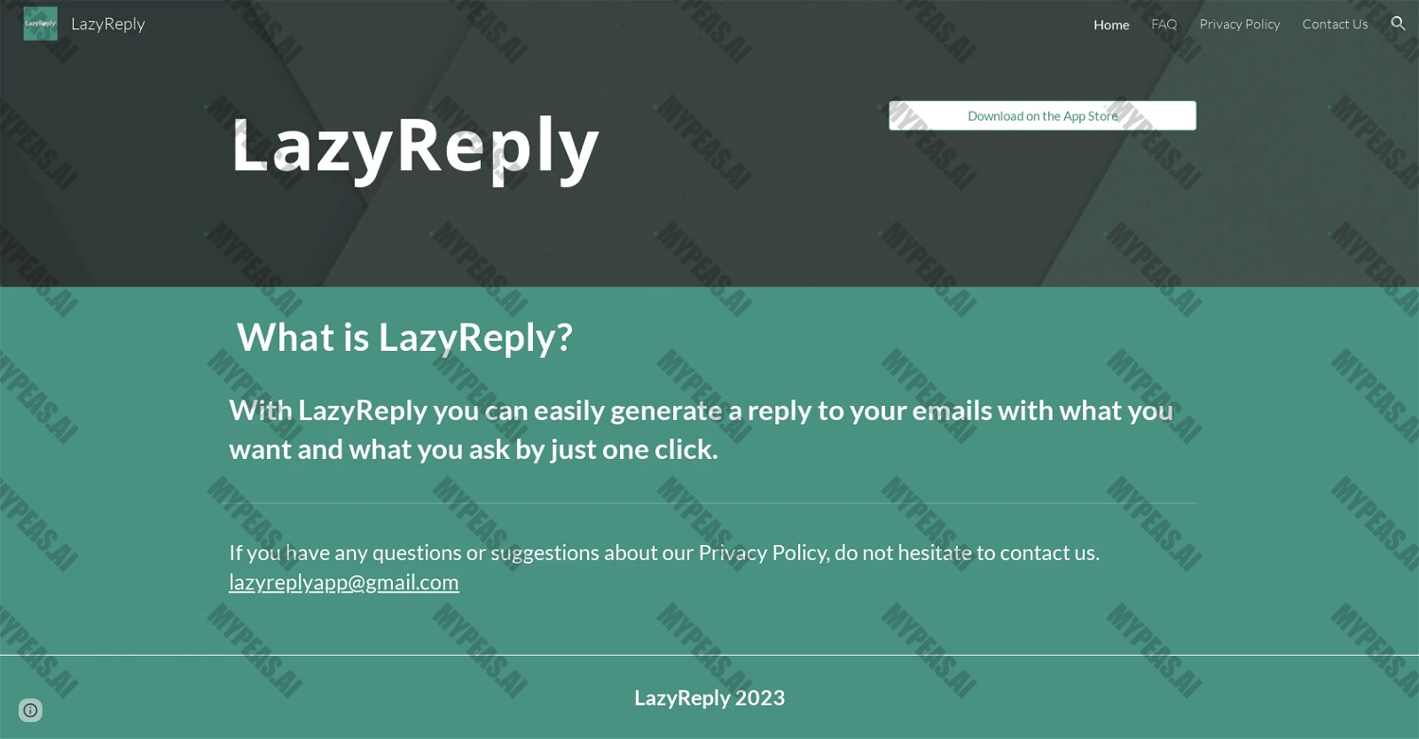 LazyReply screenshot