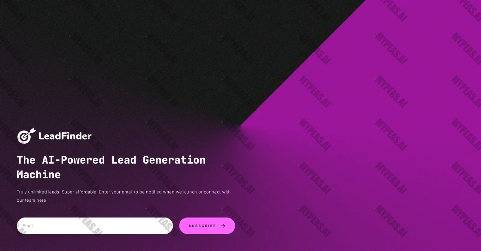 LeadFinder screenshot