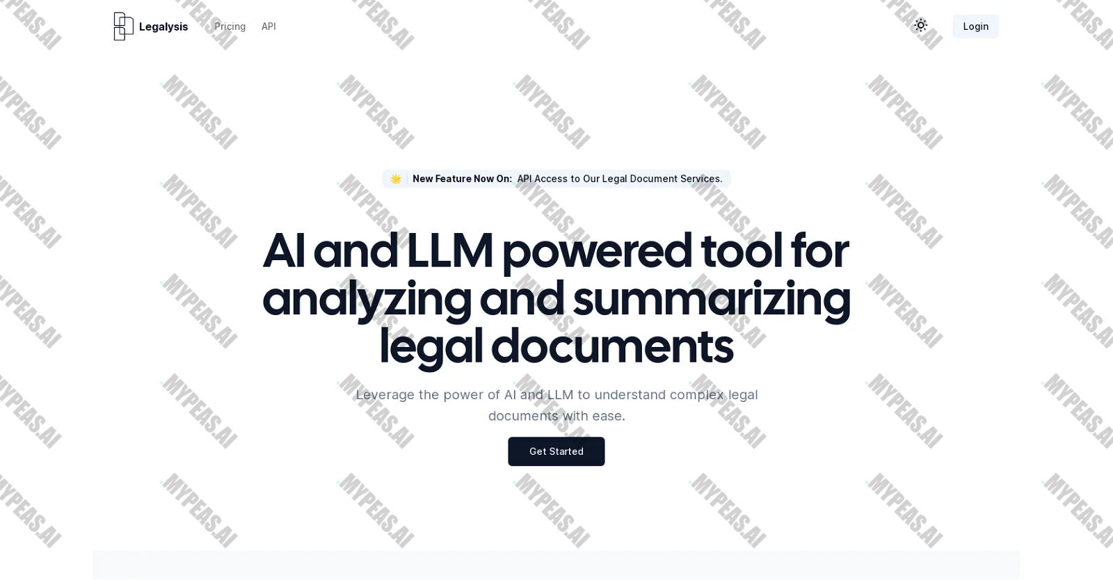Legalysis screenshot