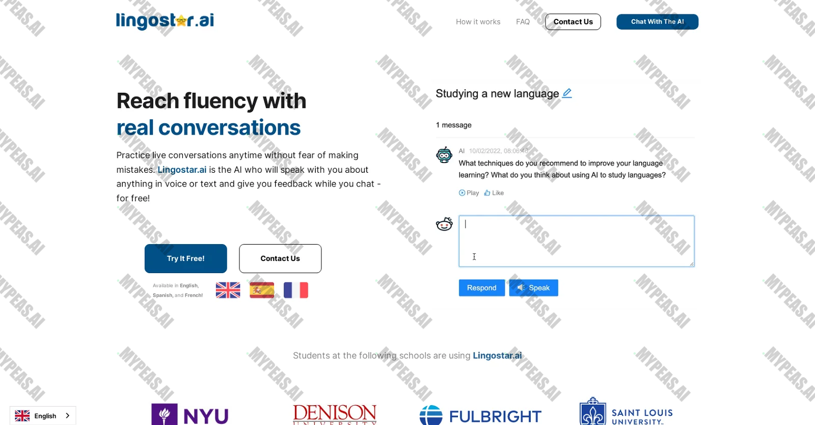 Lingostar screenshot