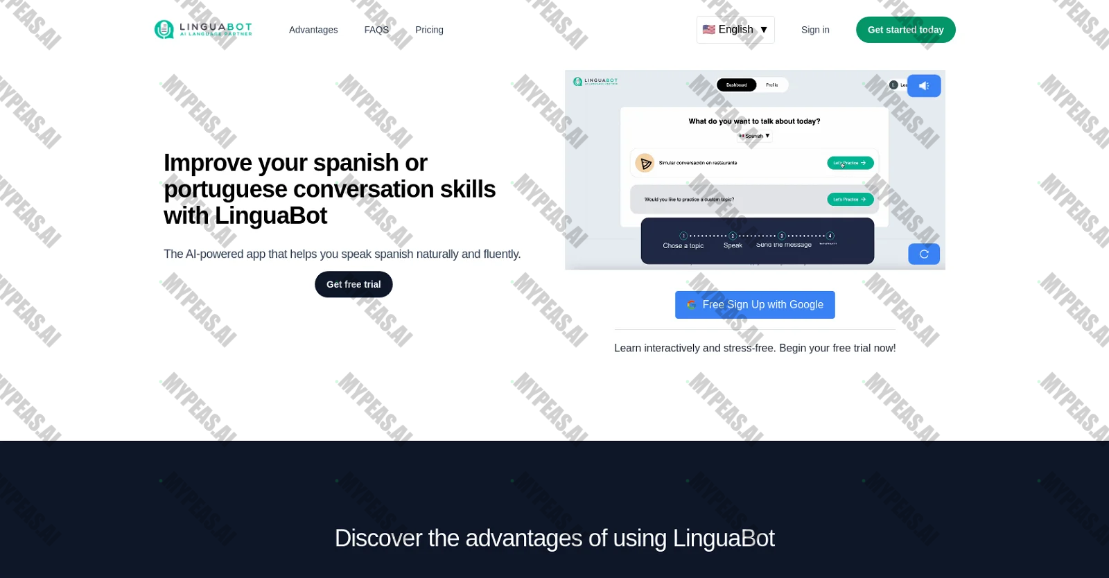 Linguabot screenshot