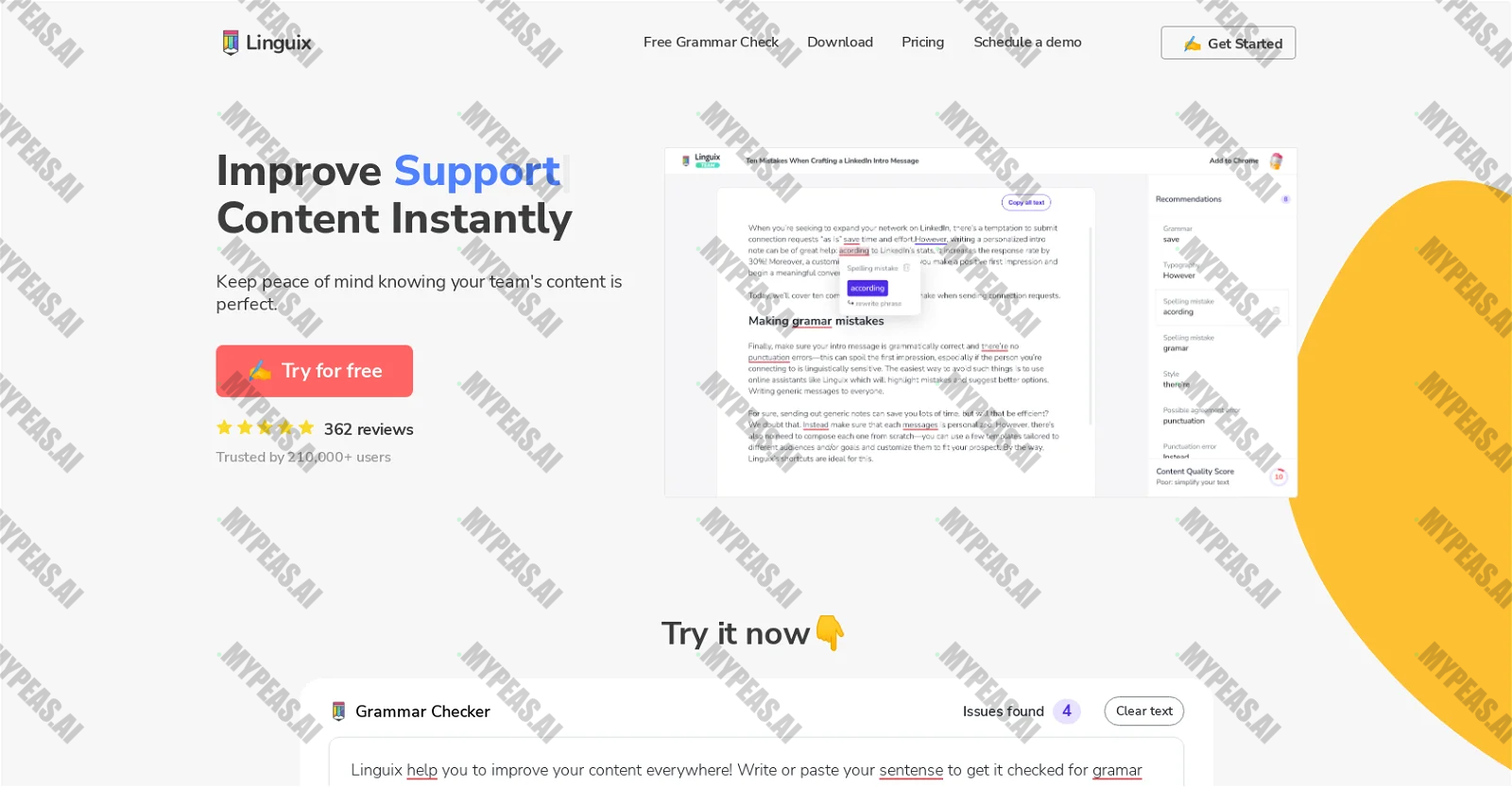 Linguix screenshot