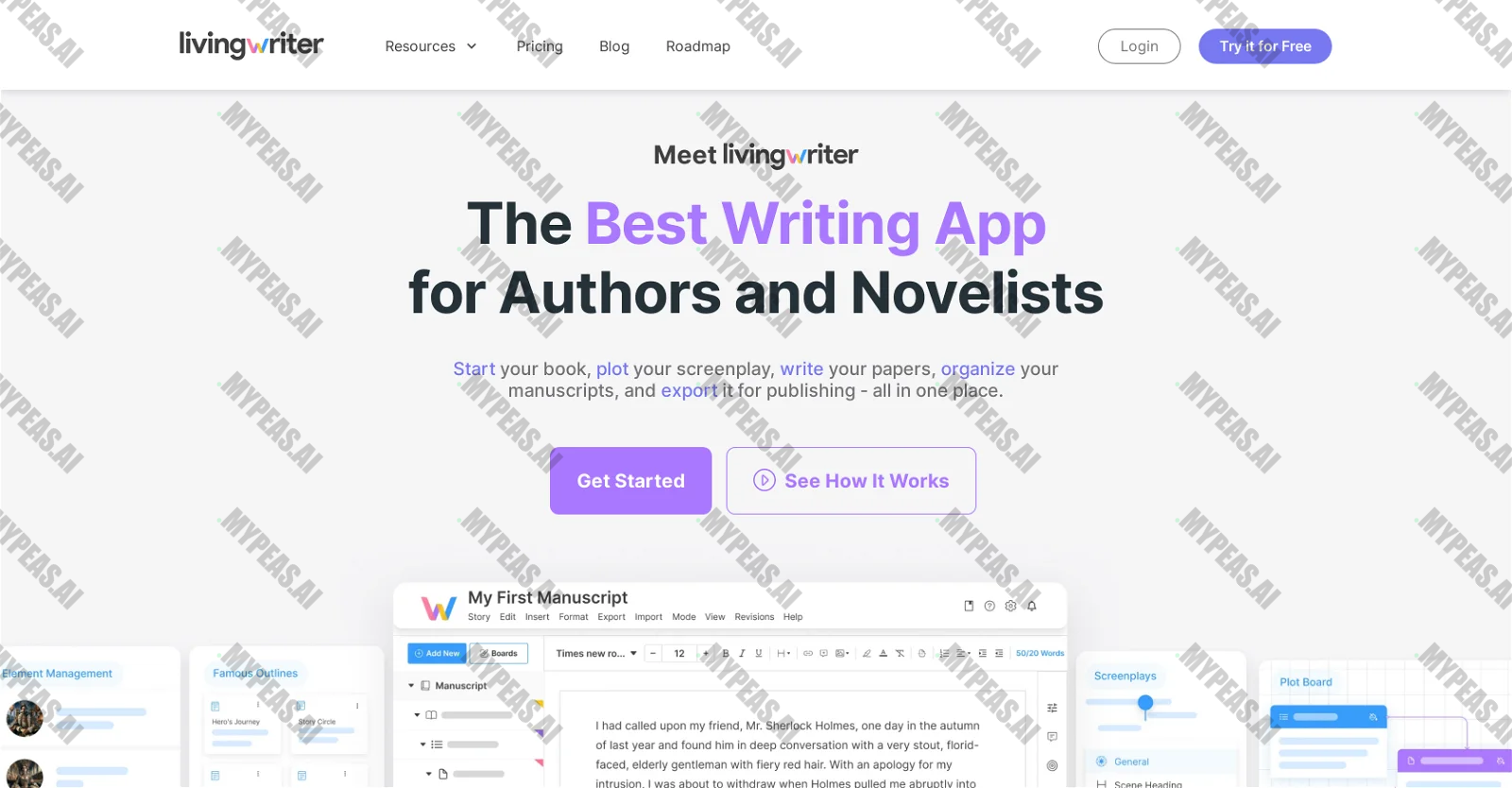 LivingWriter screenshot