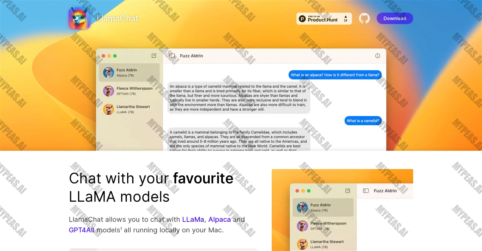 LlamaChat screenshot