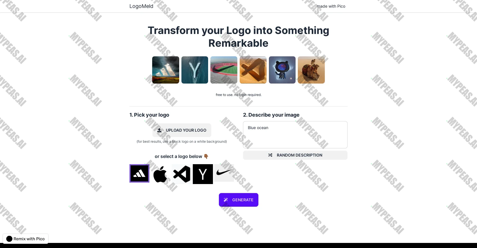 Logomeld screenshot
