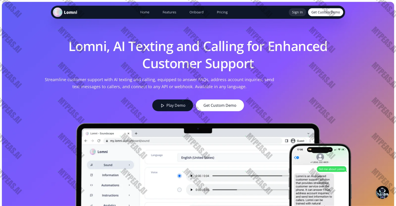 Lomni screenshot