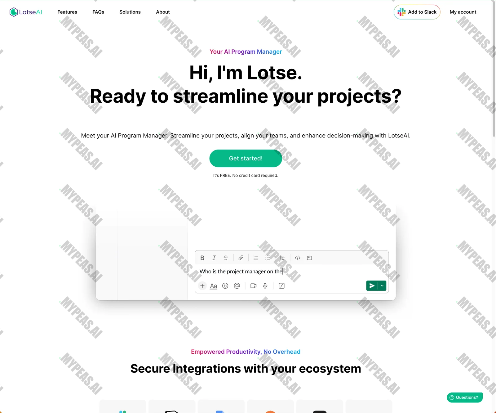 Lotse screenshot