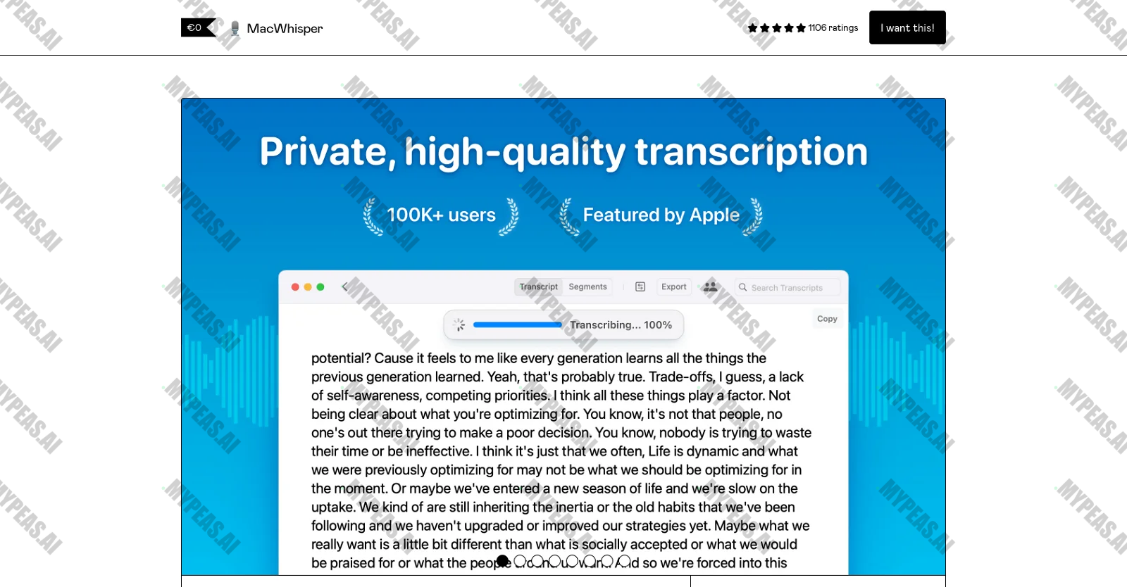 MacWhisper screenshot
