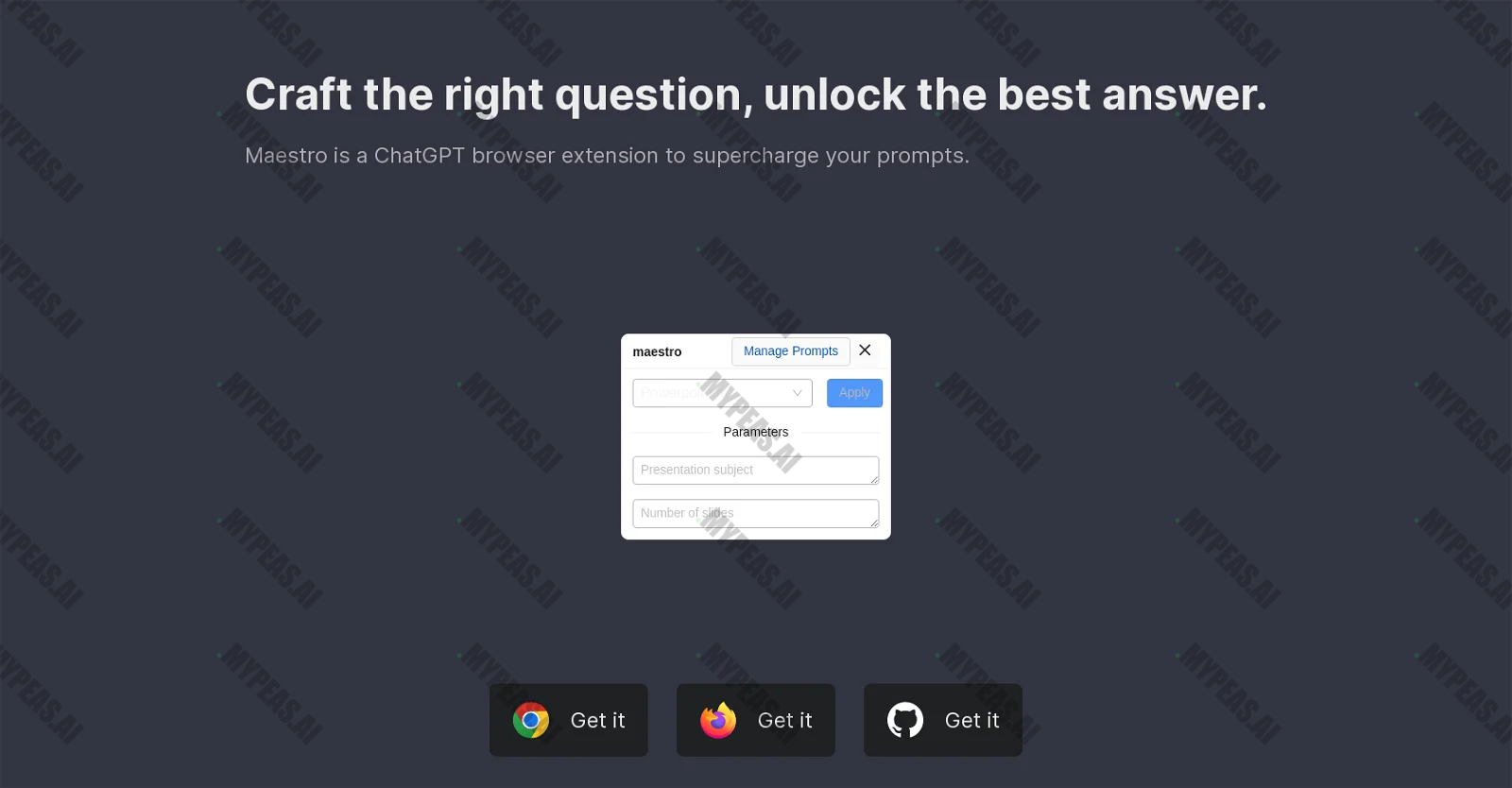 Maestro screenshot