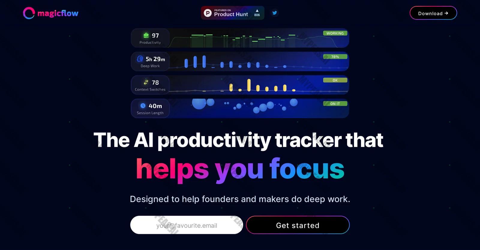Magicflow.com screenshot