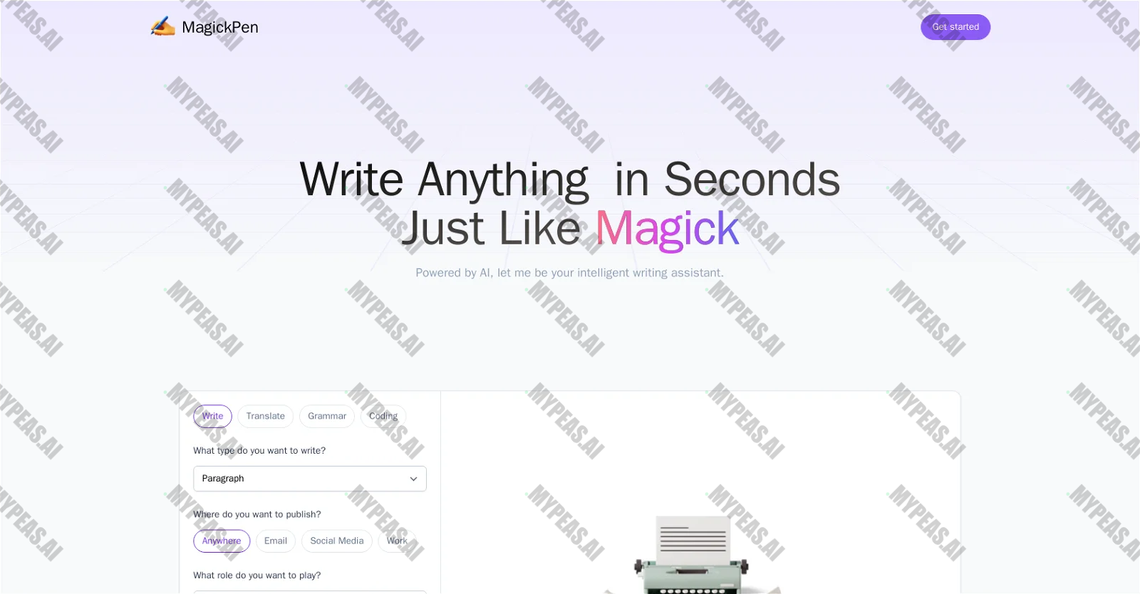 Magickpen screenshot