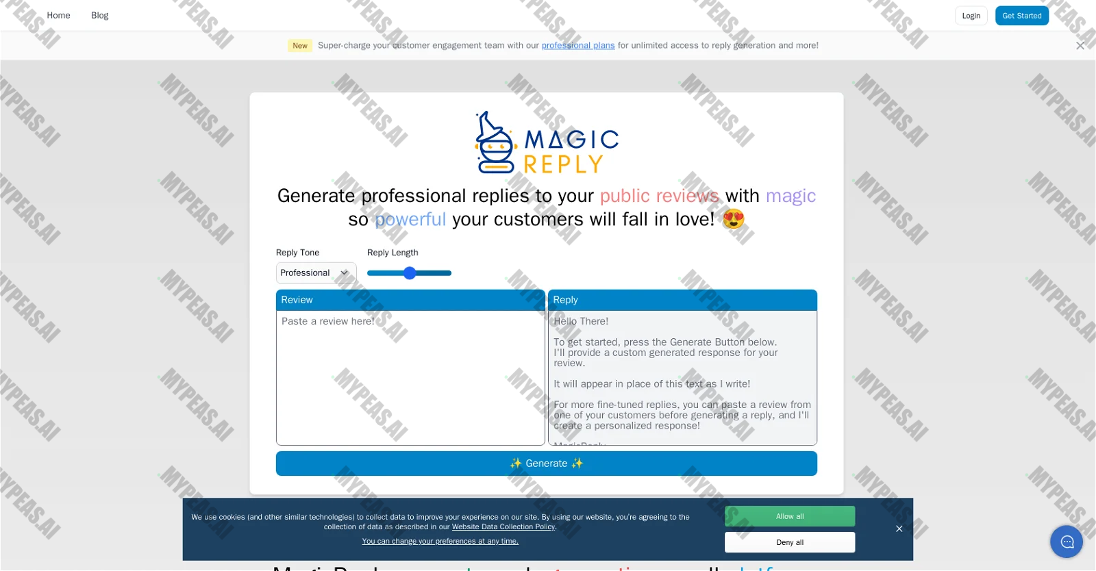 MagicReply screenshot