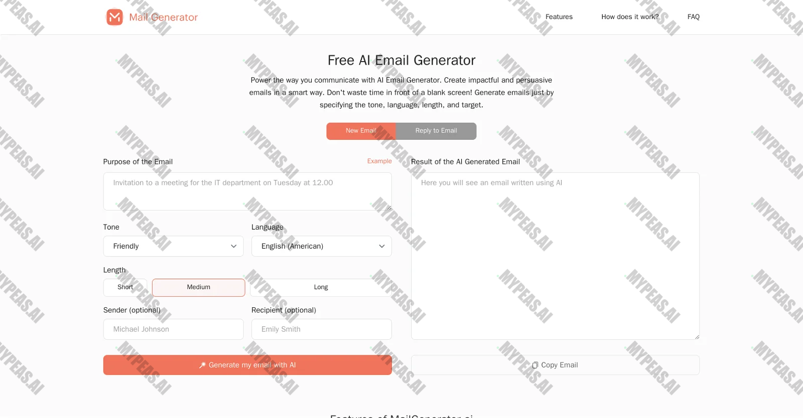 MailGenerator screenshot