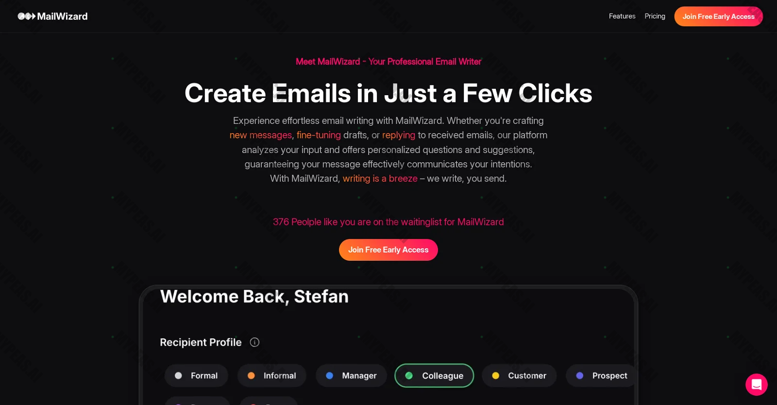 MailWizard screenshot