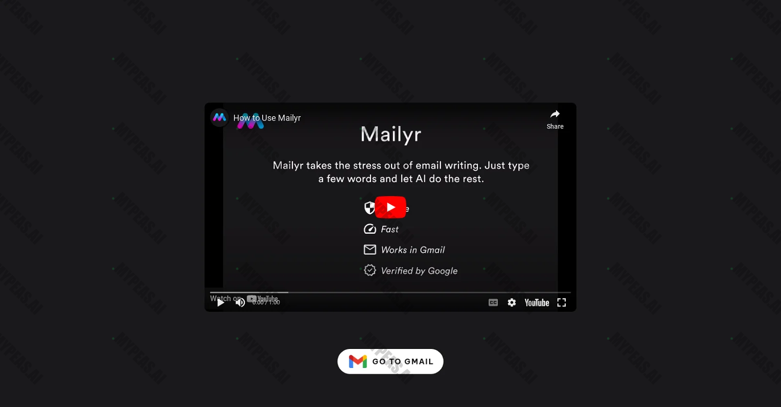 Mailyr screenshot