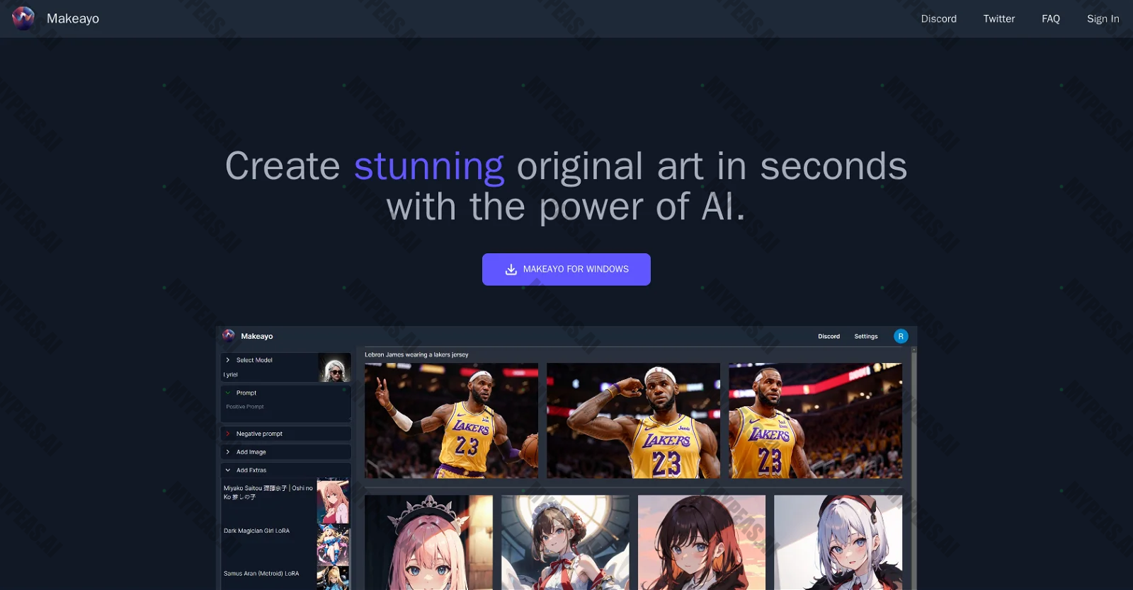 Makeayo screenshot