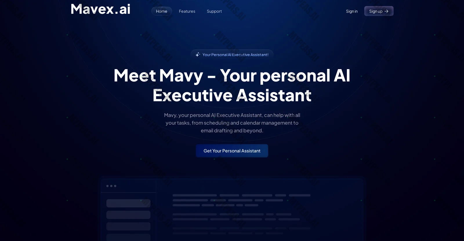 Mavex screenshot