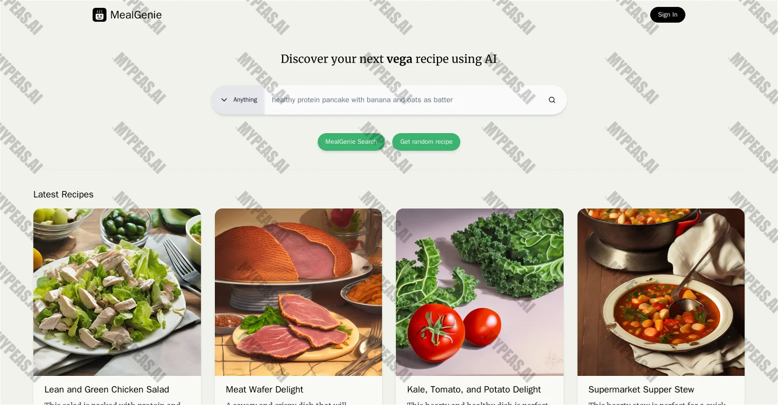 MealGenie screenshot