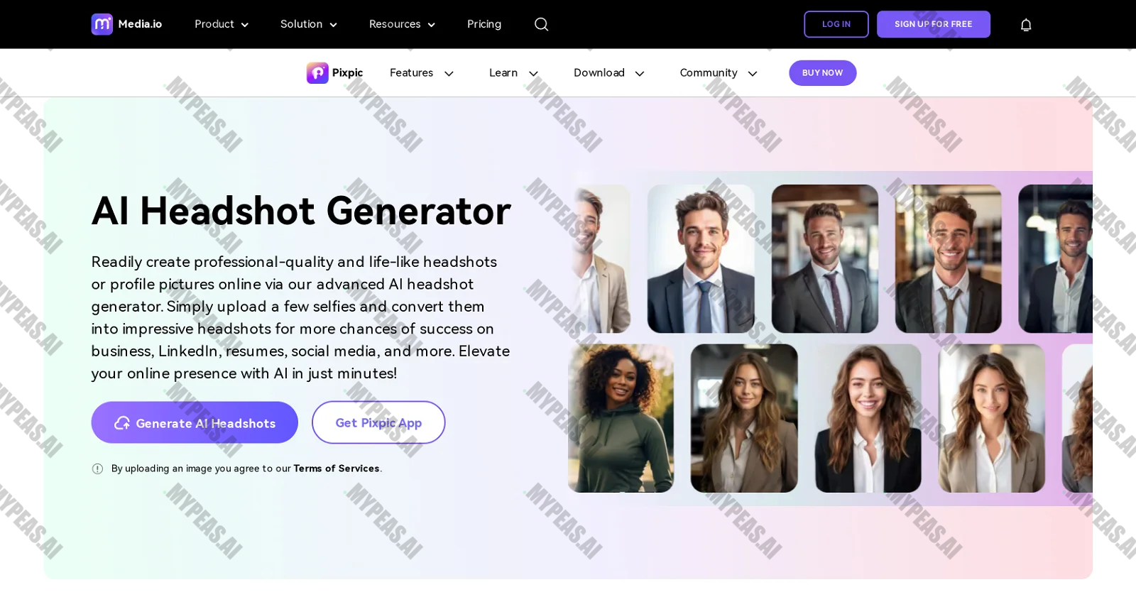 Media Headshot Generator screenshot
