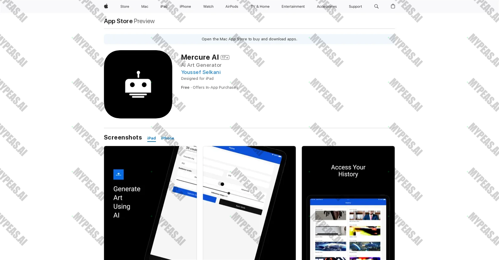 Mercure AI screenshot