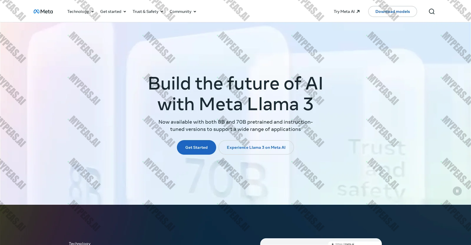 Meta Llama 3 screenshot