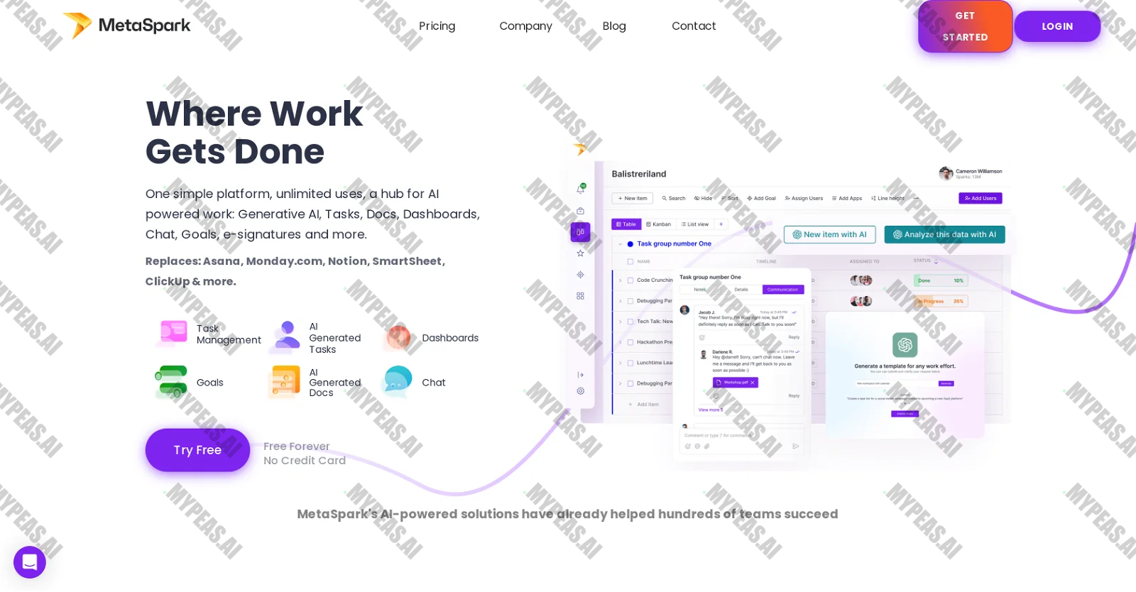 MetaSpark screenshot