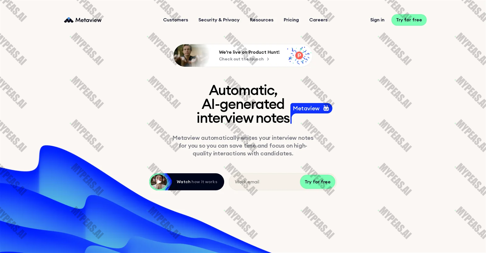 Metaview screenshot