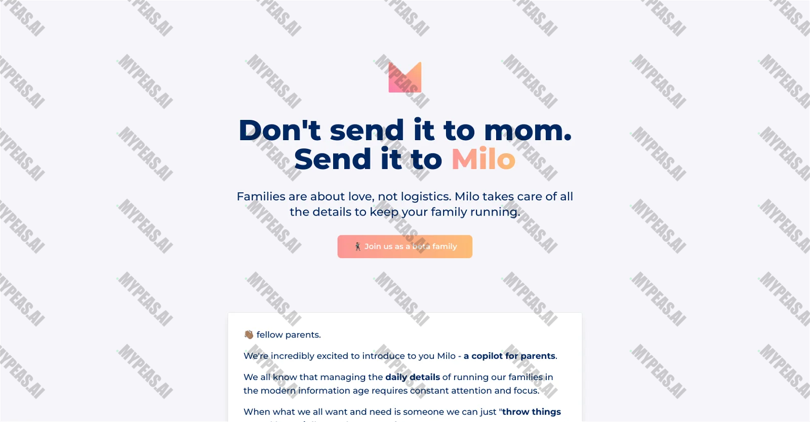 Milo screenshot
