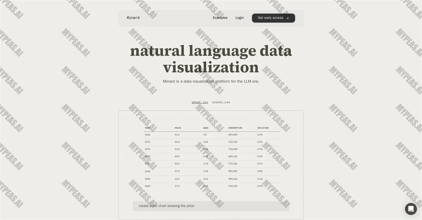 Minard screenshot