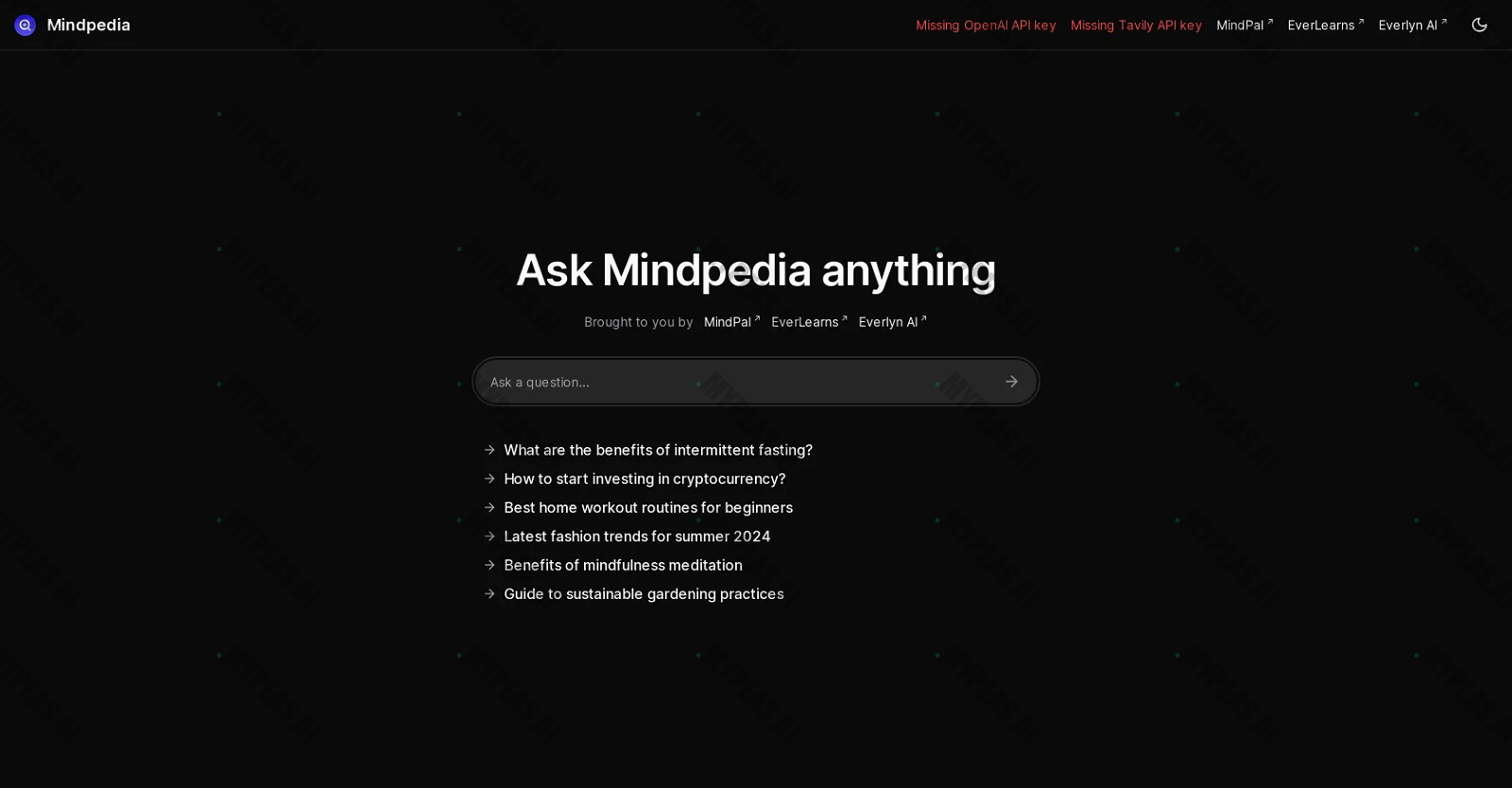 Mindpedia screenshot