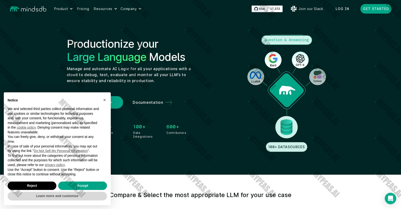 MindsDB screenshot