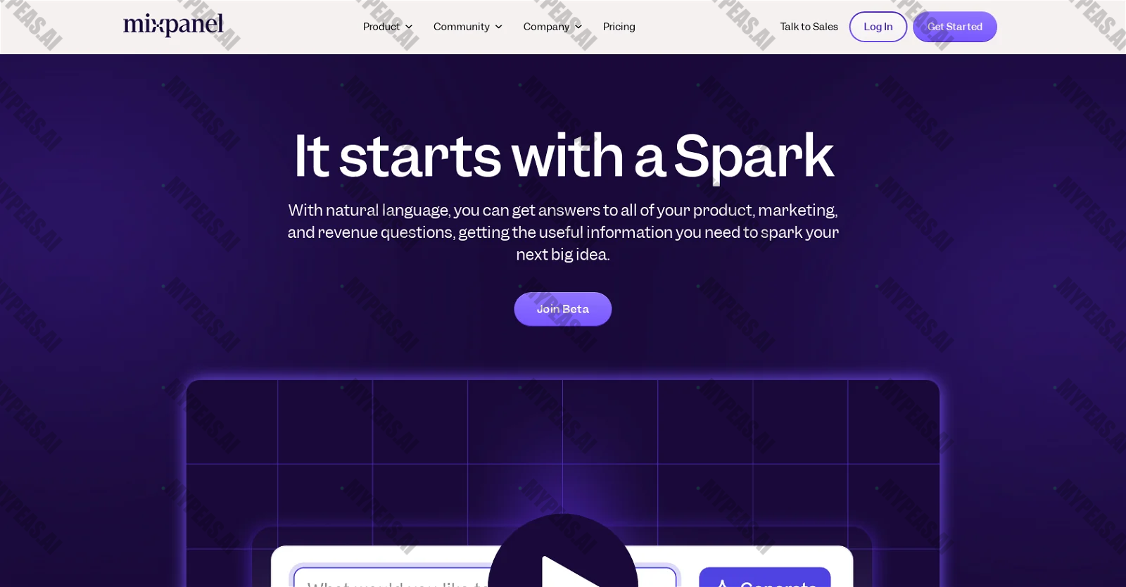 Mixpanel Spark screenshot