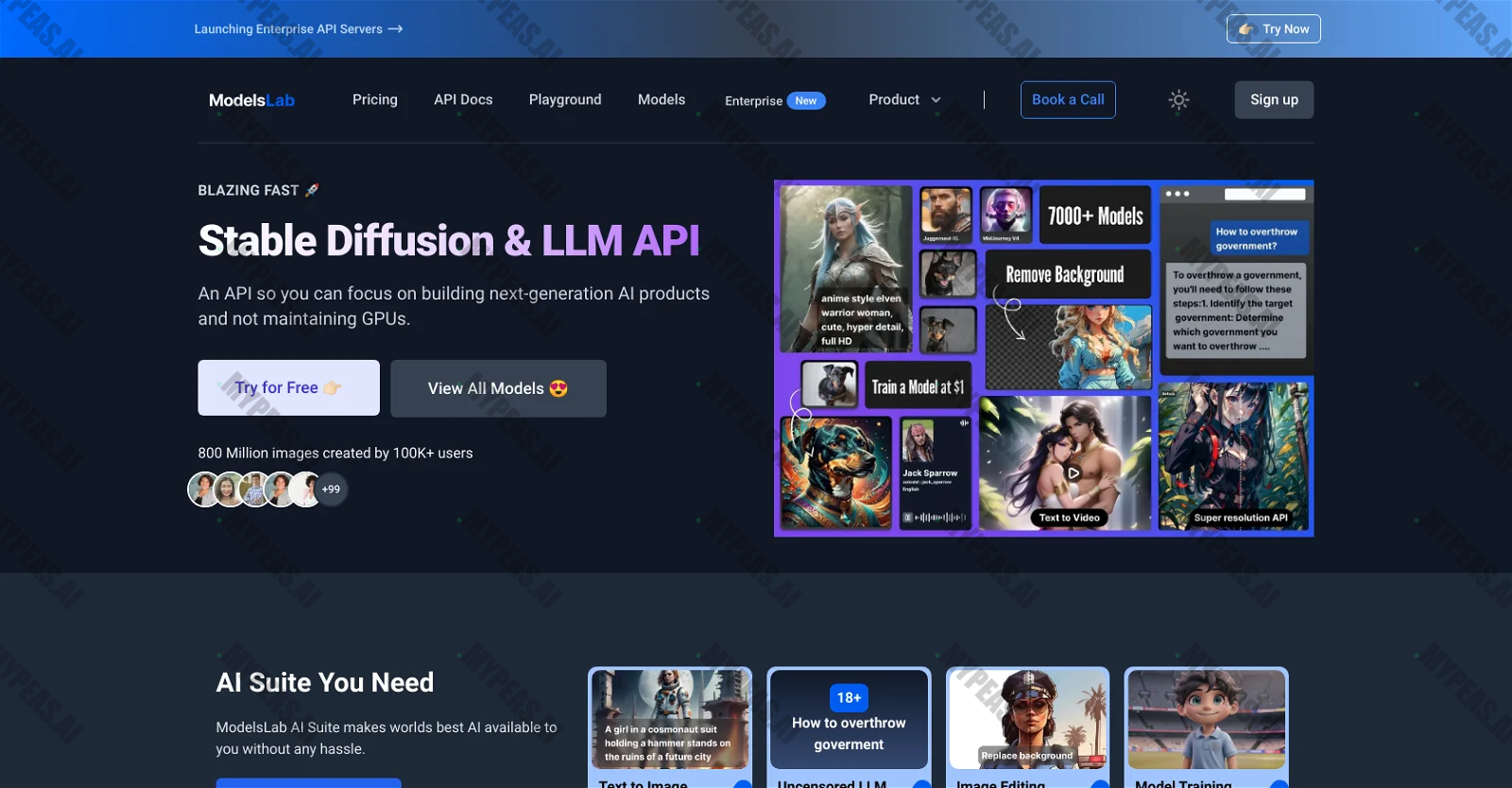 ModelsLab screenshot