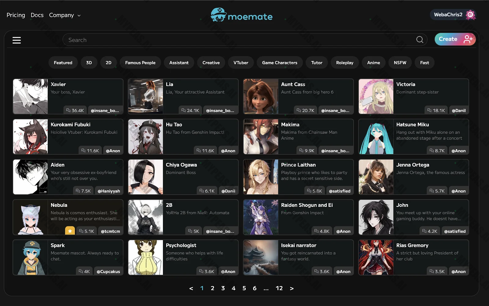 Moemate screenshot