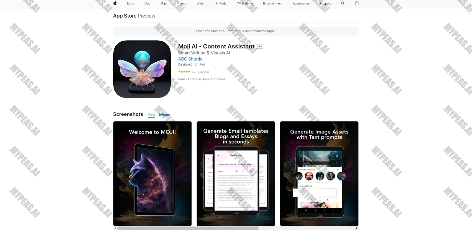 Moji screenshot